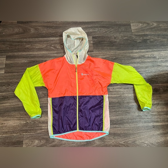 cotopaxi Other - Cotopaxi Teca Technical Windbreaker Neon Orange Purple Yellow Lightweight Small